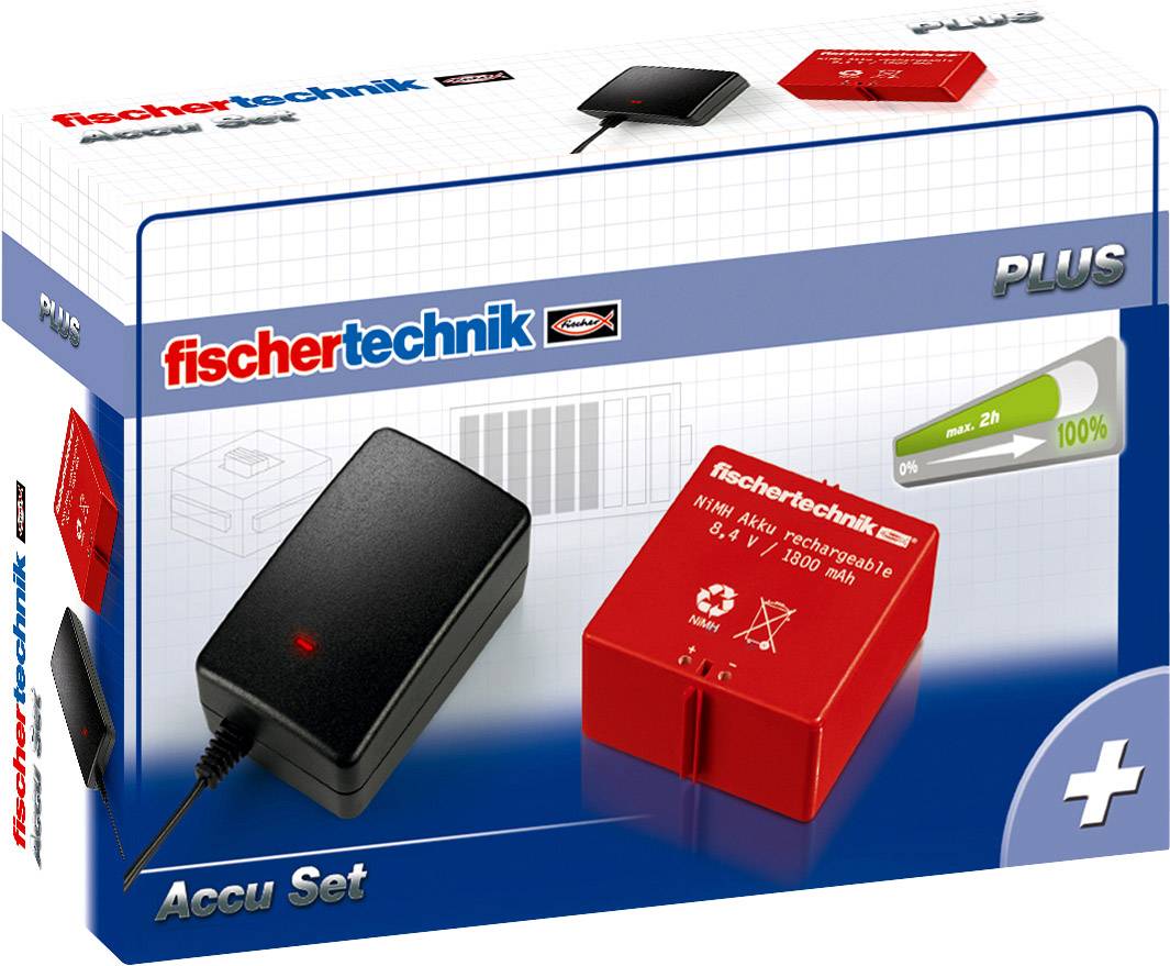 fischertechnik 34969 PLUS Accu Set Elettronica Kit di batterie ricaricabili da 7 anni