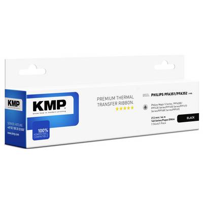 KMP prémium termotransferná páska, čierna, 100% kompatibilná s tlačiarňami Philips PFA351/PFA352.