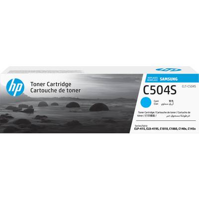 Tonerová kazeta C504S pre tlačiarne HP a Samsung, azúrový toner, vhodná pre modely CLP-415, CLX-4195, C1810, C1860.