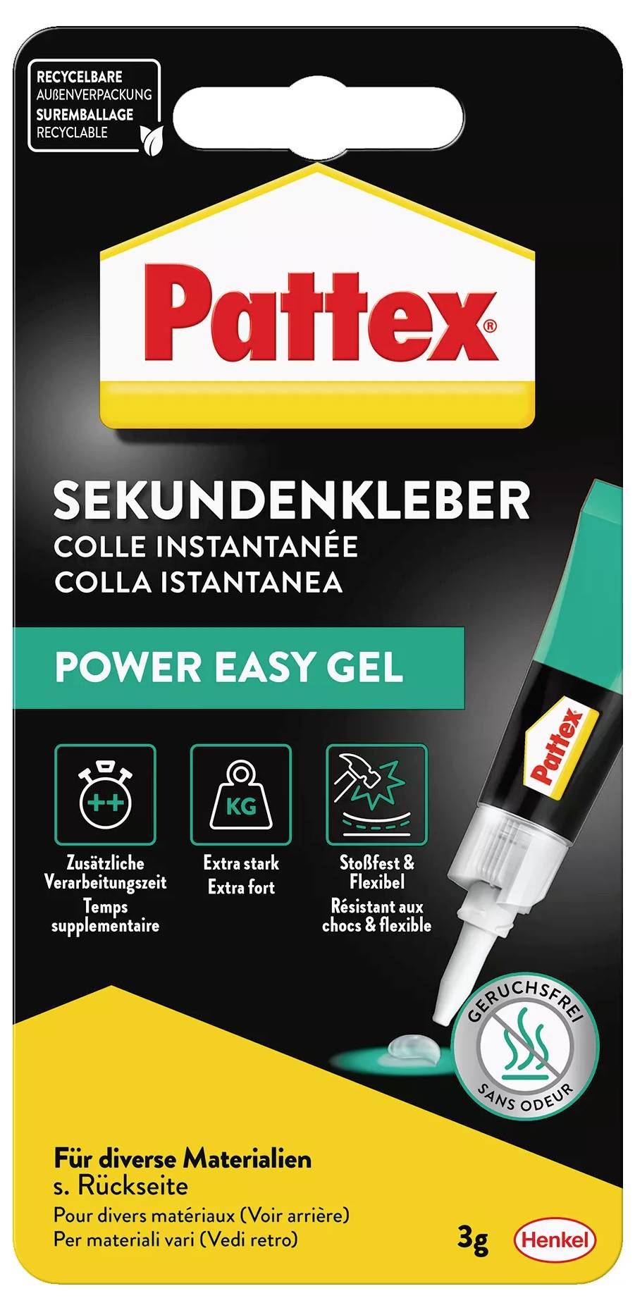 Pattex Power Easy sekundové lepidlo PSPS2 3 g-1