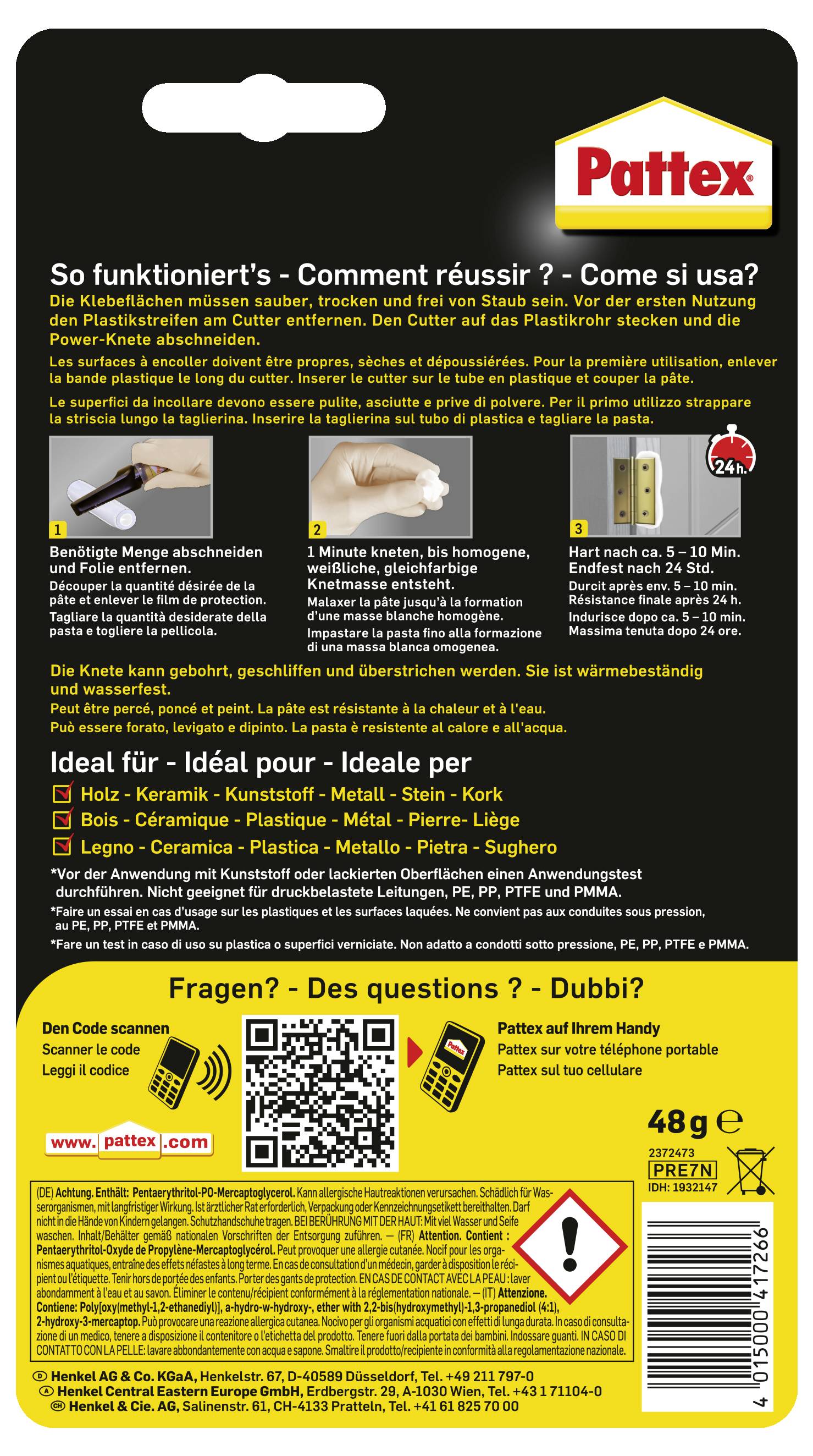 Pattex Repair Express univerzálny repair stick PRE7N 48 g-1