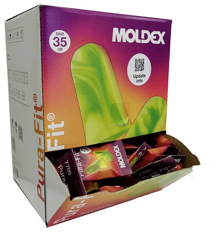 Moldex 770001 Pura-Fit Hörselproppar 35 dB Engångs EN 352-2 200 par