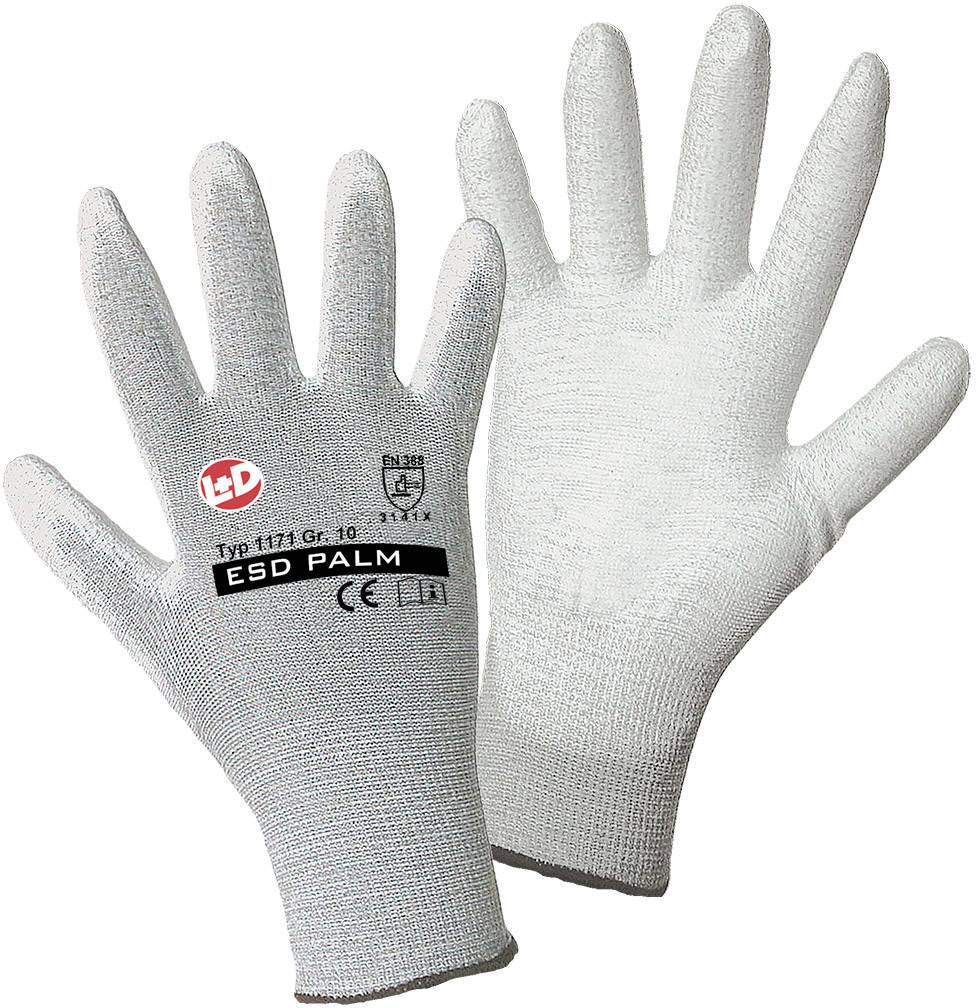 Leipold Doehle ESD Nylon/Carbon-PU 1171-10 nylon pracovné rukavice Veľkosť rukavíc: 10, XL CAT II 1 ks