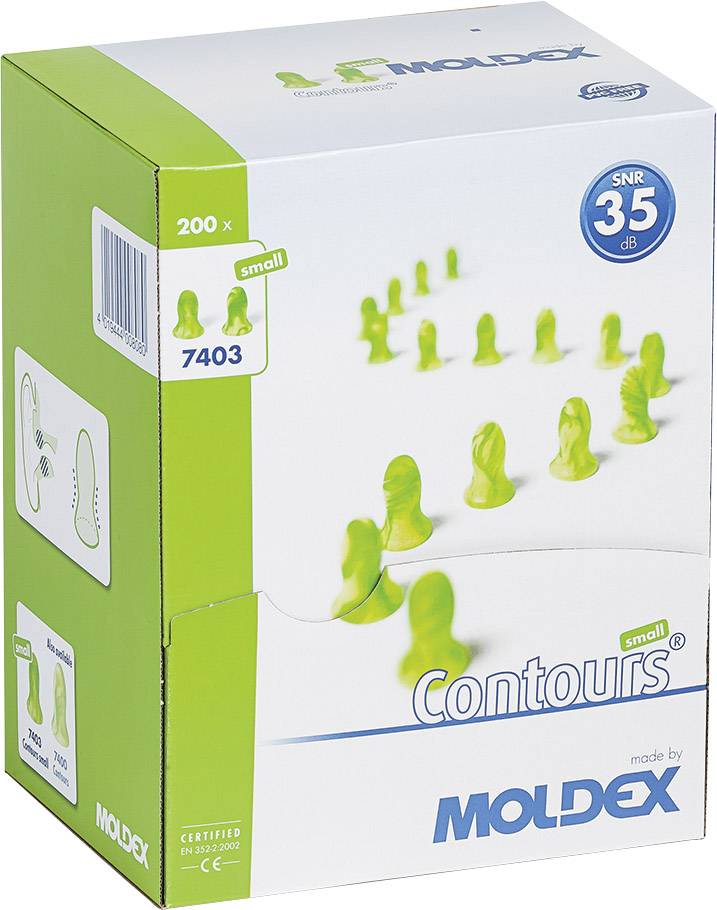 Moldex 740301 Contours small Hörselproppar 35 dB Engångs 200 par