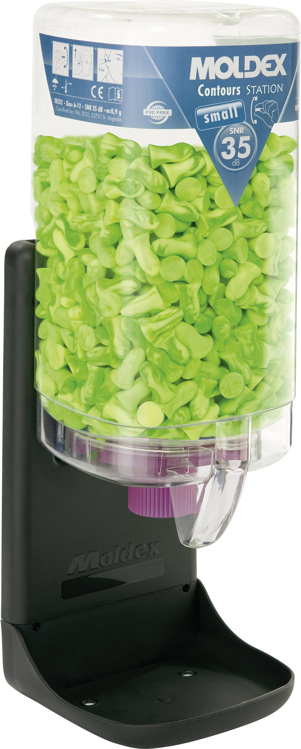 Moldex 745301 Contours small Hörselproppar dispenser 35 dB Engångs 500 par