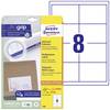 Avery-Zweckform 4782 97 x 67.7 mm papier biela 240 ks trvalé univerzálne etikety atrament, laser, kópie