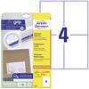 Avery-Zweckform 6120 105 x 148 mm papier biela 120 ks trvalé univerzálne etikety atrament, laser, kópie