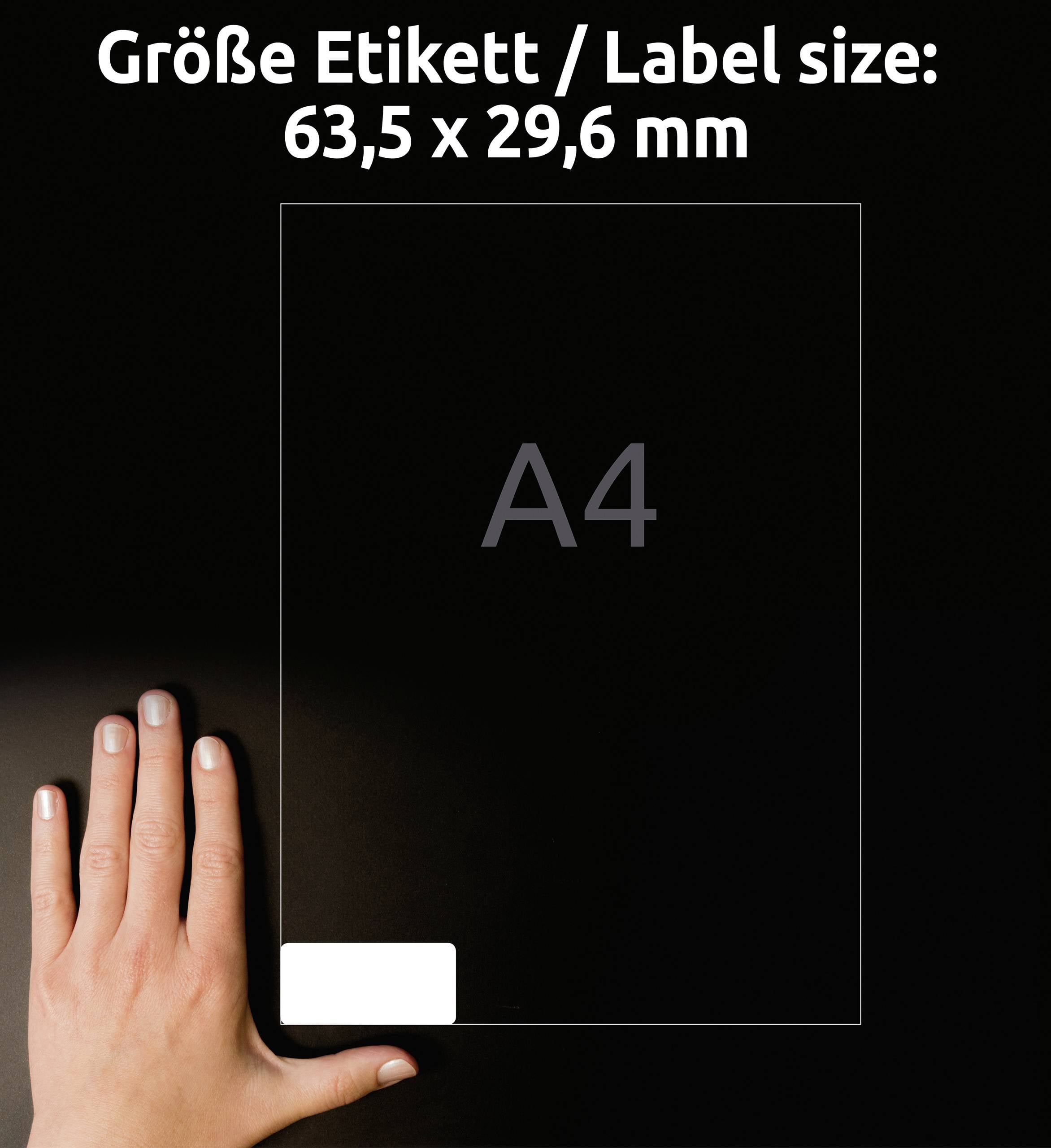 Avery-Zweckform L4737REV-25 63.5 x 29.6 mm papier biela 810 ks premiestniteľné univerzálne etikety atrament, laser, kópi-6