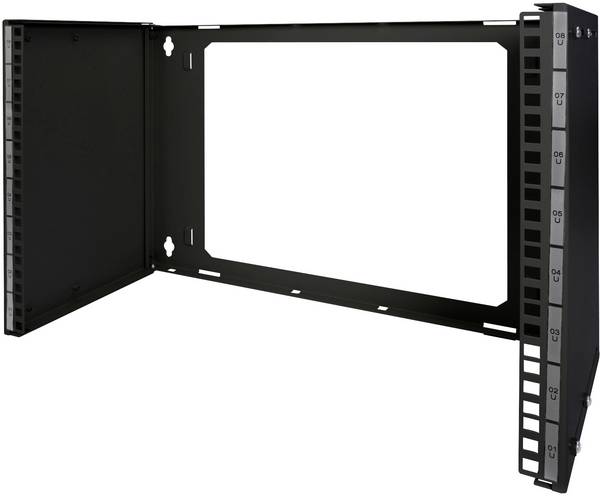 <br> Digitus<br> DN-19 PB-8U-SW<br> Patch rack s montážou na stenu<br> (š x v x h) 505 x 372 x 250 mm<br> 8 U<br> čierna (RAL 9005)<br>