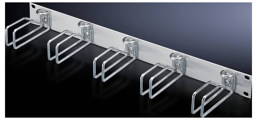 Rittal 7257.035 19 pollici Pannello passacavi per armadio rack 1 U Grigio