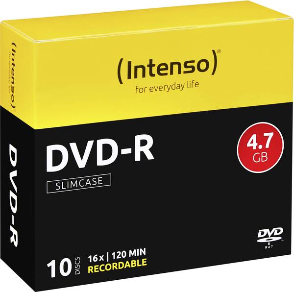 Intenso 4101652 DVD-R 4.7 GB 10 ks SlimCase