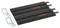 Dva čierne vodiace lišty značky Bosch s červenými logami, ktoré ležia paralelne vedľa seba. Vľavo vedľa nich sú dve svorky.