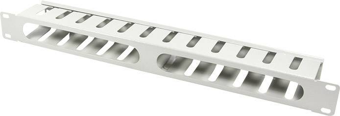 LogiLink ORCC01G 19 pollici Pannello passacavi per armadio rack 1 U Grigio