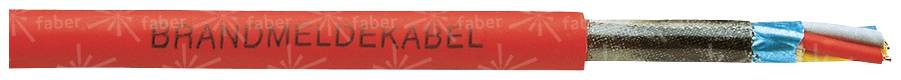 Faber Kabel 100283 Cavo per allarme incendio JE-H(ST)H..E90 2 x 2 x 0.8 mm Rosso Merce a metro