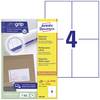 Avery-Zweckform 3483-200 105 x 148 mm papier biela 880 ks trvalé univerzálne etikety atrament, laser, kópie 220 listov A4
