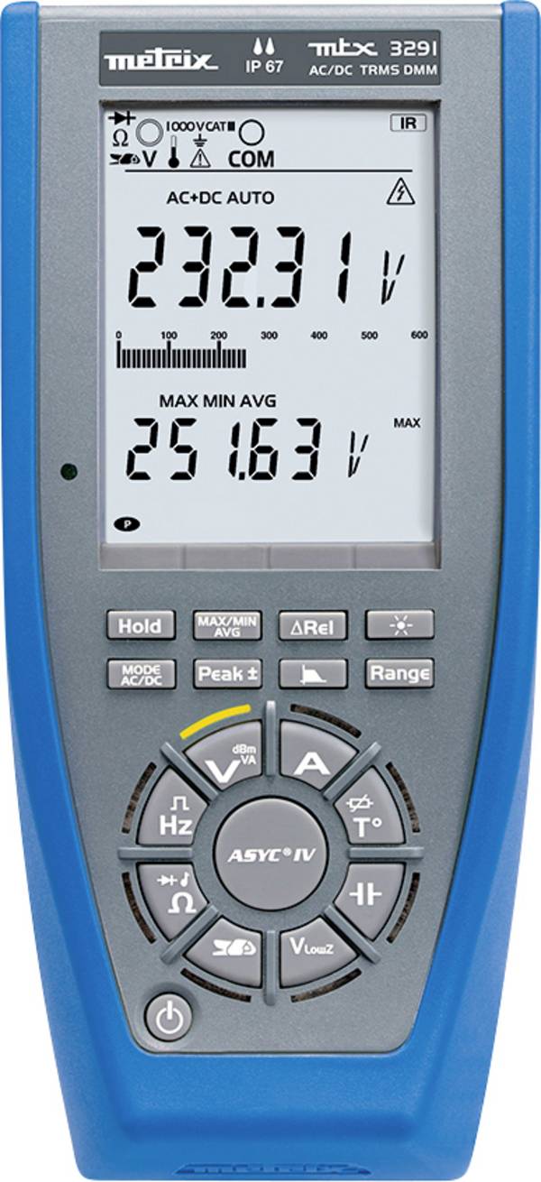 digitálne/y ručný multimeter Metrix MTX3291