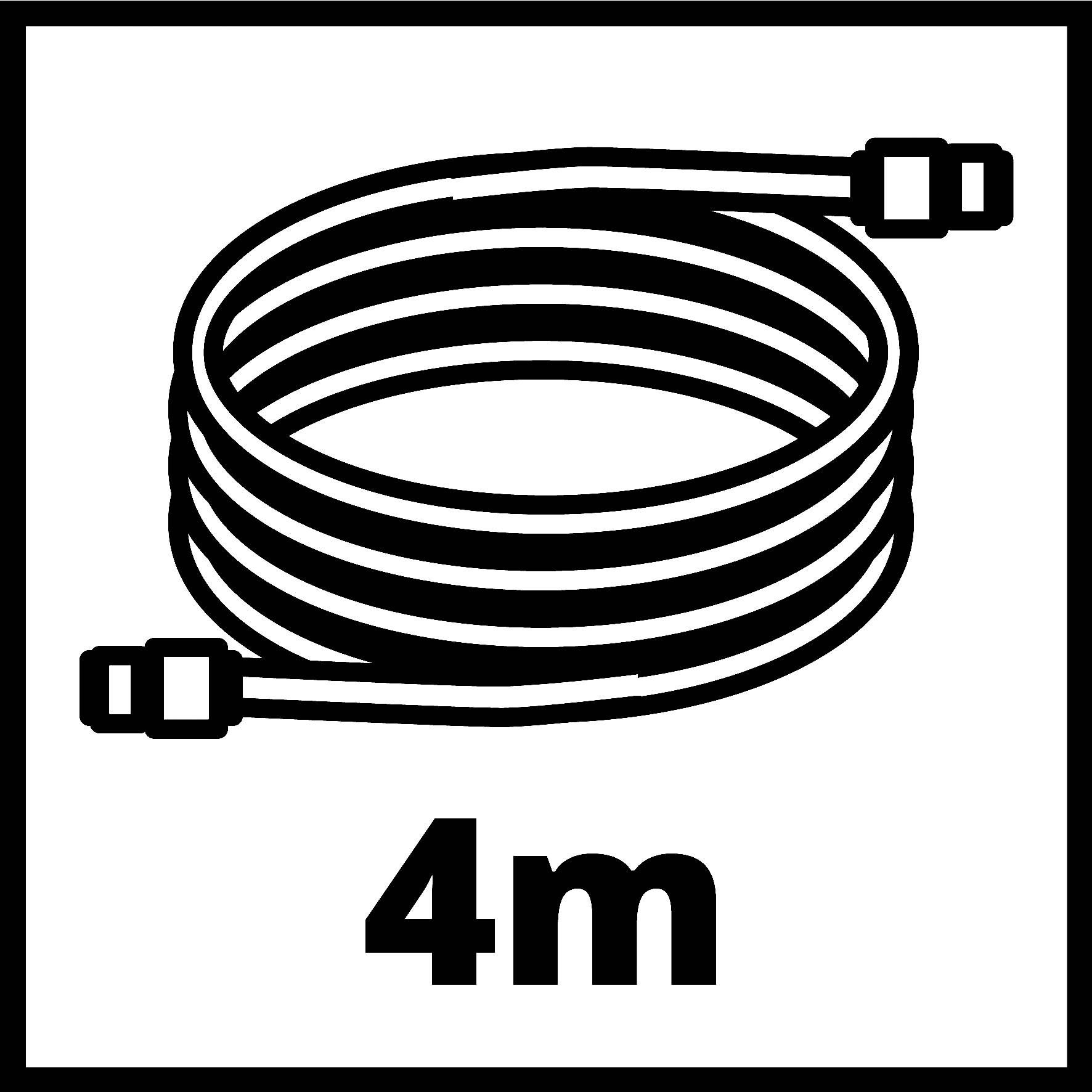Hadica, 4 metre dĺžky.