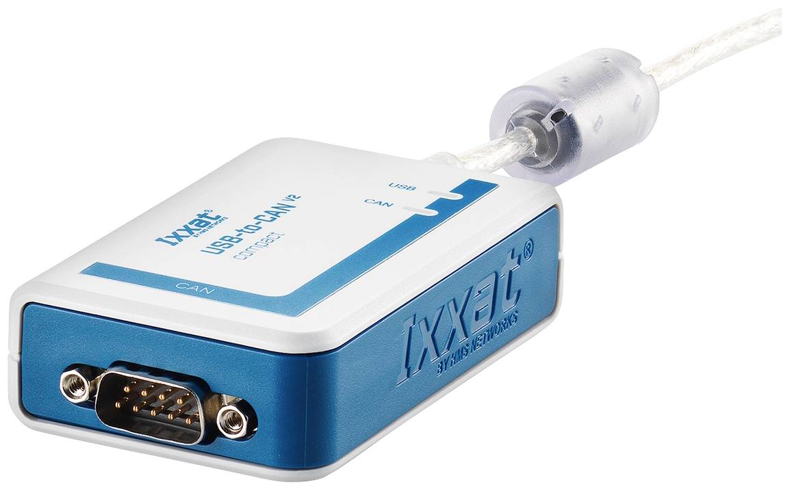 Ixxat 1.01.0281.11001 USB-to-CAN V2 compact SUB-D9 Convertitore CAN USB, CAN Bus, Sub-D9 non isolato galvanicamente 5 V/DC 1 pz.