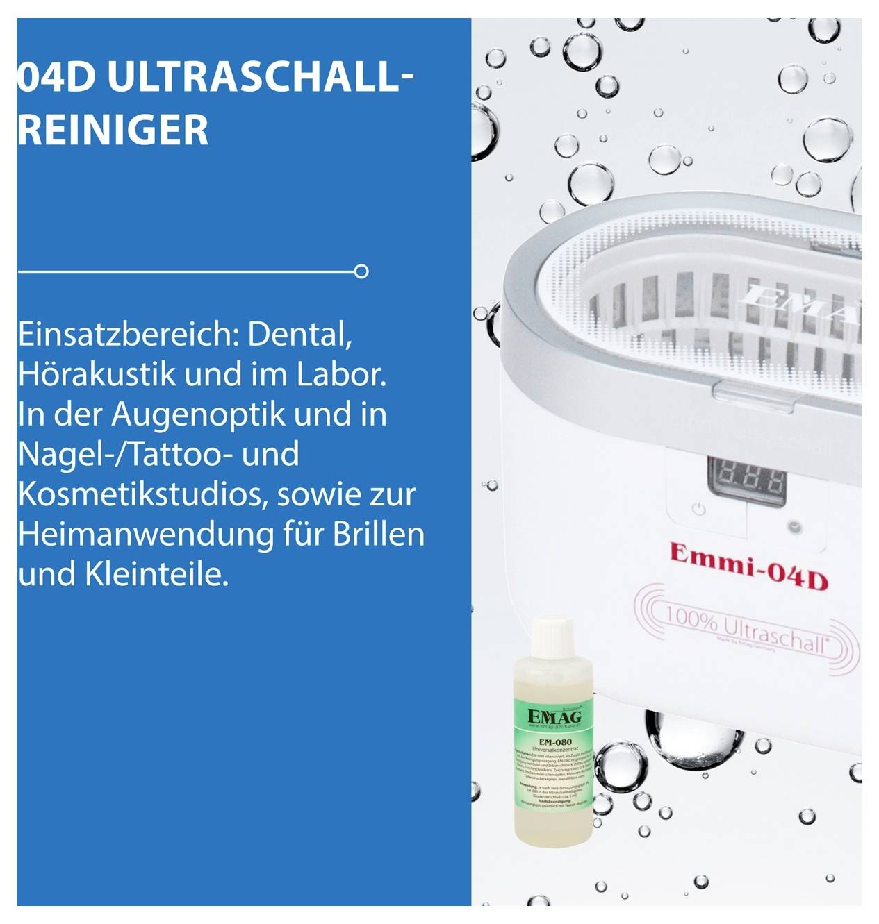 Ultrazvuková čistička Emag EMMI-04D 0.6 l-3