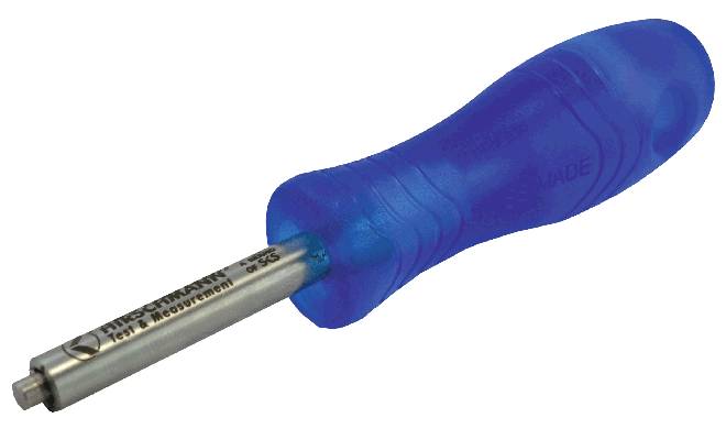 Modrý skrutkovač s ergonomickou rukoväťou a striebornou čepeľou s nápisom 'PB SWISS TOOLS'.