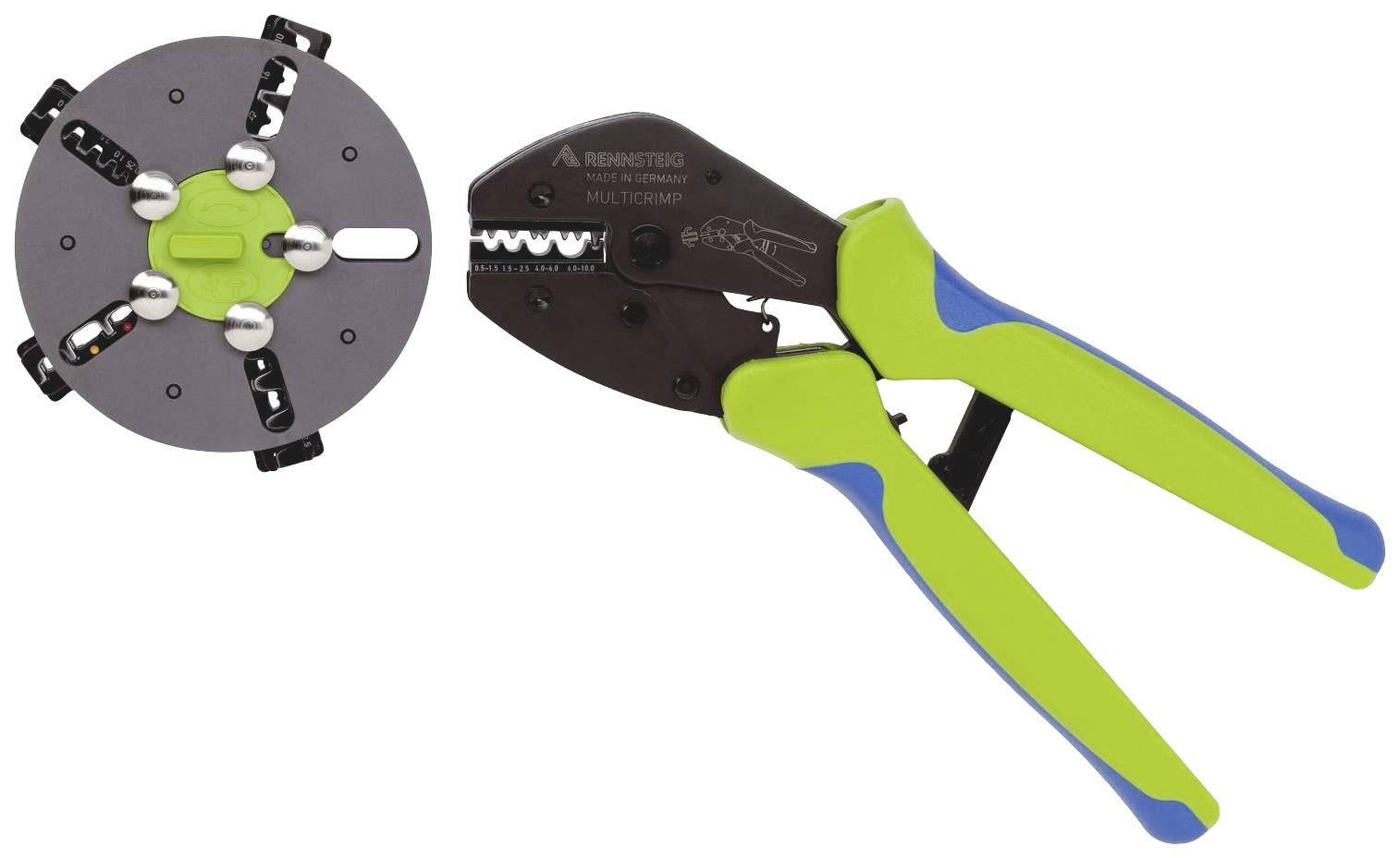 Rennsteig Werkzeuge Multicrimp 629 005 3 Kit pinza crimpatrice 5 parti Connettore piatto non isolato, Connettore isolato, Boccola, Connettore di testa