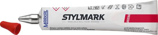 Markal Stylmark Original 96654 popisovač v tube červená 3 mm N/A