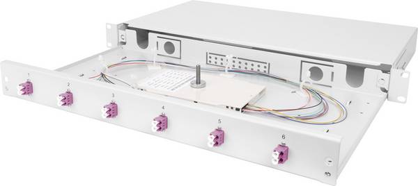 Digitus DN-96330-4 rozvodná skriňa LWL 6 portů LC 1 U