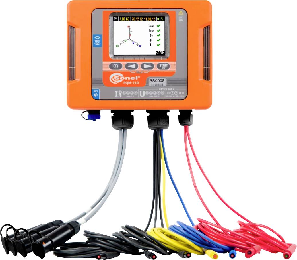 Sonel PQM-710 Analizzatore di rete 1 fase, 3 fasi con funzione logger