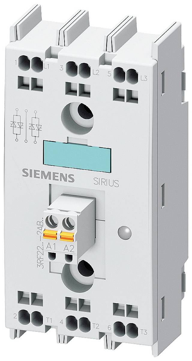 Stýkač značky Siemens z radu Sirius, vhodný na použitie v priemyselných riadiacich a ochranných zariadeniach.