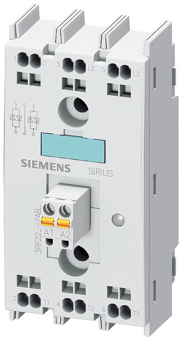 Siemens polovodičové relé 3RF22552AB45 55 A Spínacie napätie (max.): 600 V/AC spínanie pri nulovom napätí 1 ks