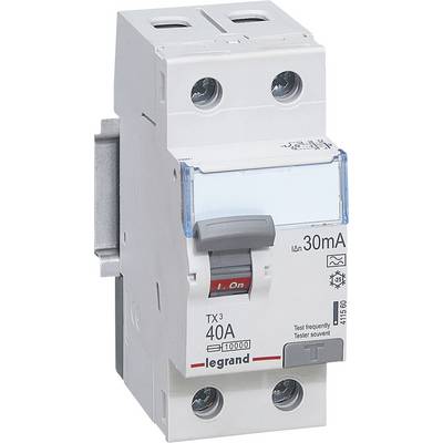 Legrand 411560 TX3 FI 40A 2P 30MA A ochranný prúdový spínač 40 A 0.03 A 230 V