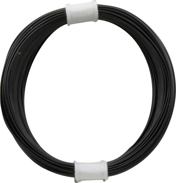 Donau Elektronik 110-1 opletenie / lanko, 1 x 0.04 mm², čierna, 10 m