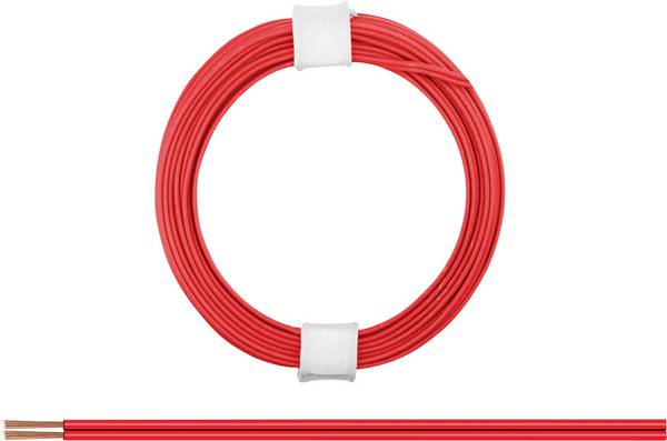 Donau Elektronik 114-00 opletenie / lanko 2 x 0.08 mm² červená 5 m