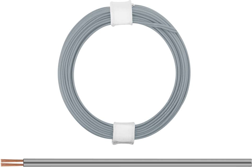 Donau Elektronik 114-99 Cavo per cablaggi 2 x 0.08 mm² Grigio 5 m