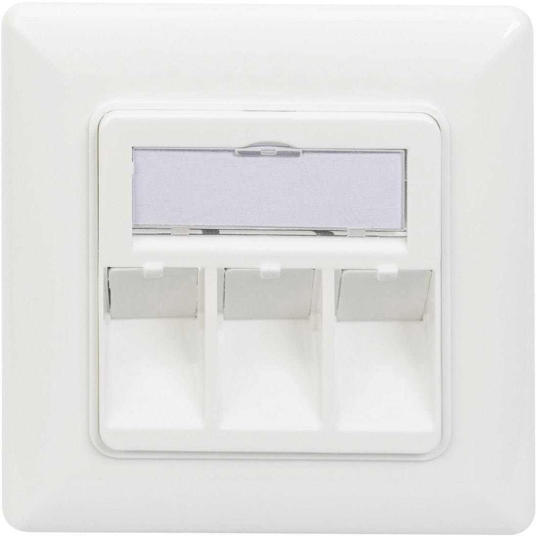 Digitus DN-93821 Supporto per Keystone 3 scomparti Bianco