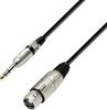 Adam Hall 3 STAR BFV 0100 XLR prepojovací kábel [1x XLR zásuvka - 1x jack zástrčka 6,35 mm] 1.00 m čierna