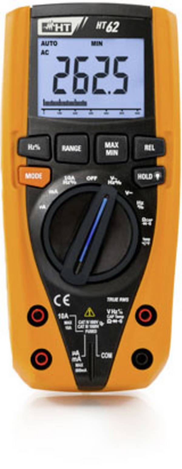 HT Instruments HT62 digitálne/y ručný multimeter, CAT III 1000 V, CAT IV 600 V, Displej (counts): 6000