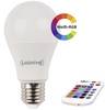 LightMe LM85194 LED En.trieda 2021 F (A - G) E27 klasická žiarovka 8.8 W = 66 W RGBW (Ø x v) 60 mm x 114 mm meniace farbu, stmievateľná, vr. diaľkového ovládania 1 ks