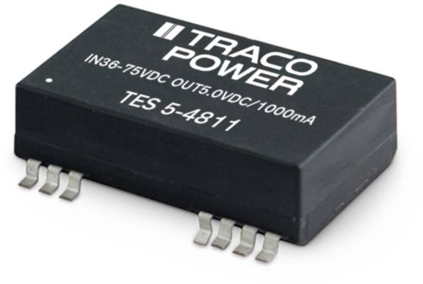 TracoPower TES 5-2412 Convertitore DC/DC SMD 24 V/DC 5 V/DC 420 mA 5 W Num. uscite: 1 x Contenuto 1 pz.