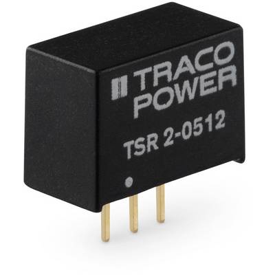 Čierny napäťový menič modulu Traco Power s označením 'TSR 2-0512' a tromi zlatými kontaktnými kolíkmi dolu.