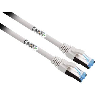 'Dva biele ethernetové káble s RJ45 konektormi, vhodné pre sieťové pripojenia, ležia vedľa seba paralelne.'