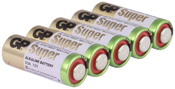 GP Super špeciálny typ batérie 23 A  alkalicko-mangánová 12 V 38 mAh 5 ks