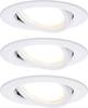 Paulmann 93875 Coin Slim LED vstavané svetlo sada 3 ks LED pevne zabudované LED osvetlenie 18 W biela (matná)