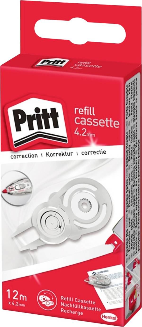 Pritt doplňovacie kazeta do korekčného valčeka refill cassette 4.2 mm biela 12 m 1 ks
