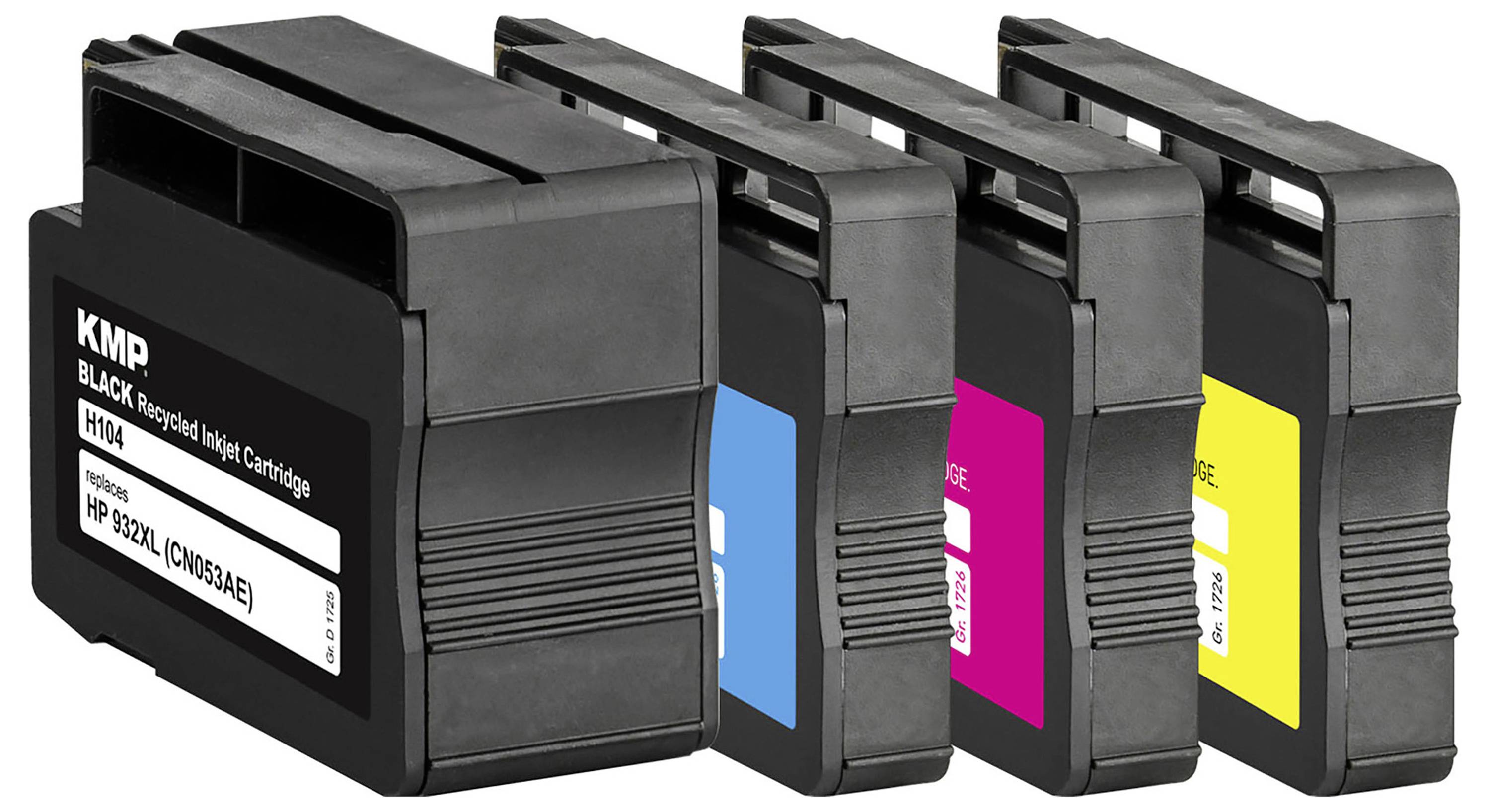KMP Ink náhradný HP 932XL, 933XL, CN053AE, CN054AE, CN055AE, CN056AE kompatibilná kombinované balenie čierna, zelenomodr-2