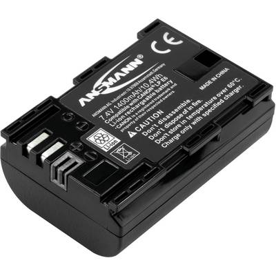 Lítiovo-iónová batéria s 7,4V a 4400mAh od Ansmann, vhodná pre fotoaparáty Canon. Výstrahy: nerozťahovať, nenabíjať pri teplote vyššej ako 60°C.