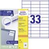 Avery-Zweckform 3421 70 x 25.4 mm papier biela 3300 ks trvalé univerzálne etikety atrament, laser, kópie