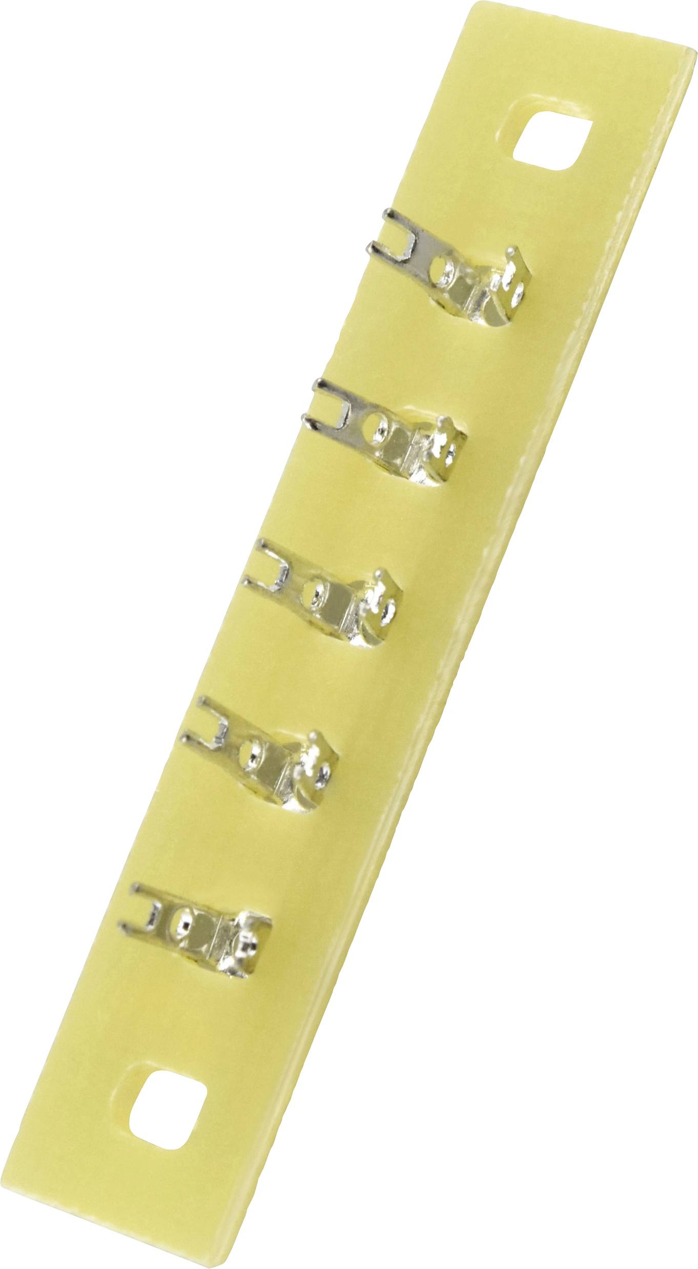 TRU COMPONENTS Soldeerlijst Enkele rij Totaal aantal polen 5 Epoxide (l x b x h) 45 x 9 x 1.5 mm 1 stuk(s) afbeelding