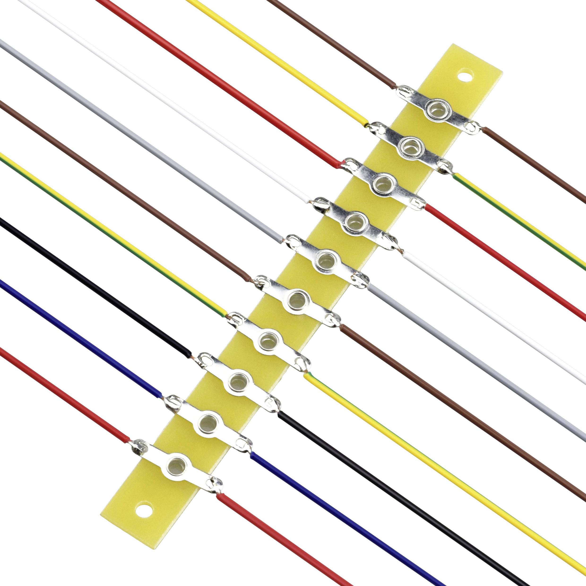 TRU COMPONENTS spájkovacia lišta jednoradová Počet pólov 10 epoxid (d x š x v) 120 x 12 x 1.6 mm 1 ks-1