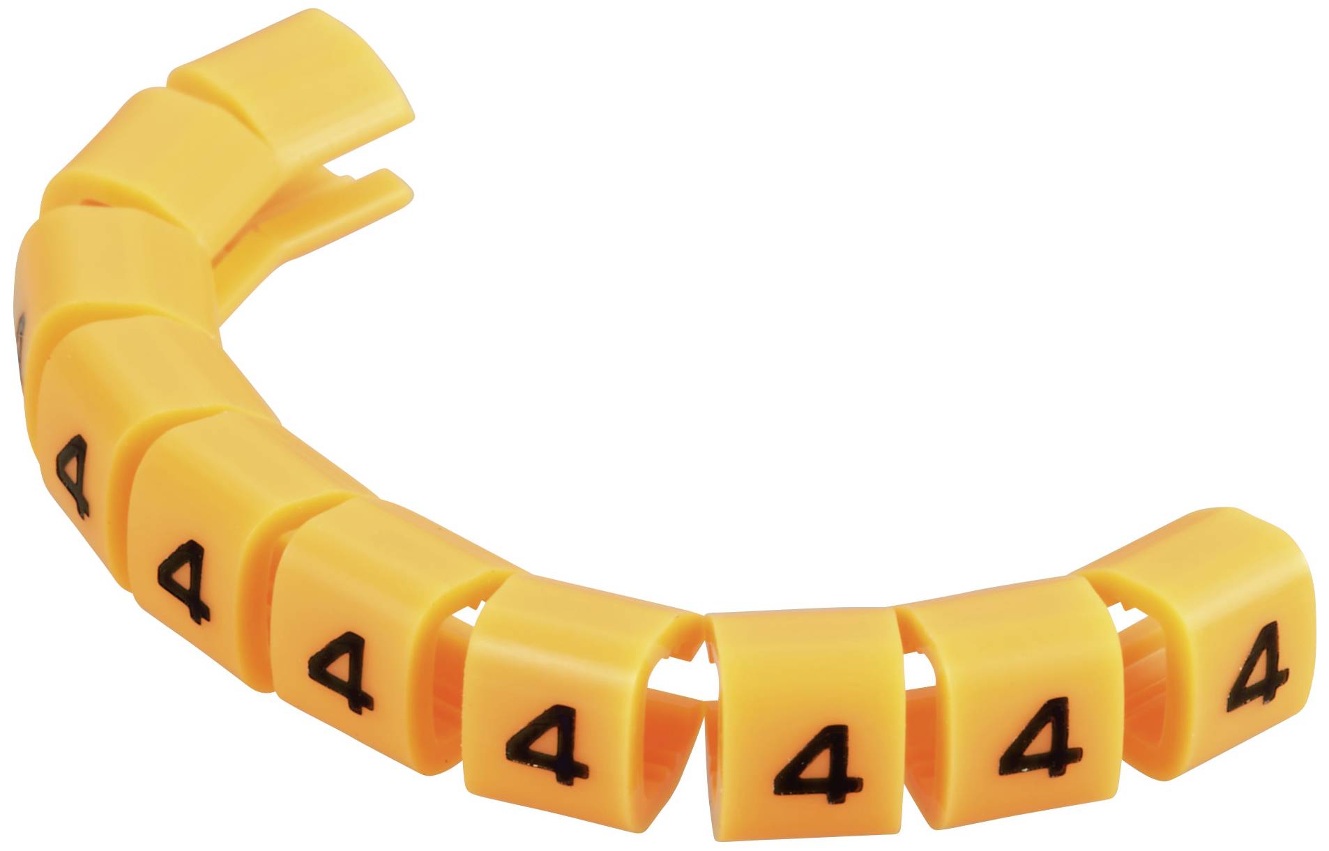 TRU COMPONENTS TC-MB1/4203 Clip segnafili Legenda (segnacavi) 4 Intervallo diametro esterno 3 fino a 3.60 mm